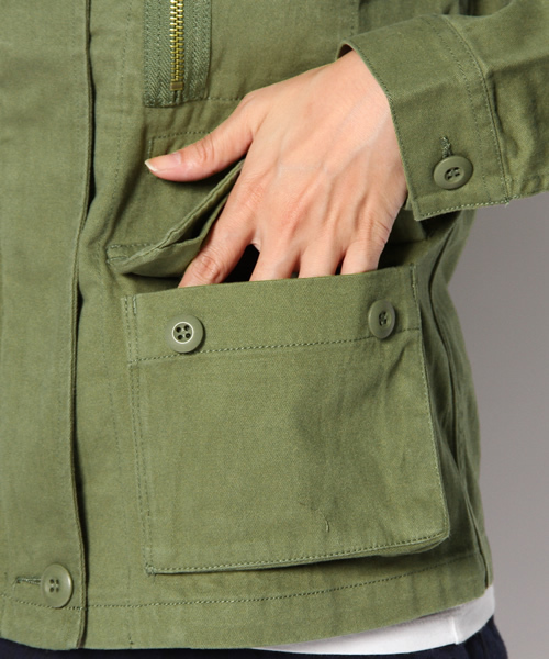 B:MING by BEAMS（ビーミングバイビームス）の「□aビーミング by ビームス / ミリタリーブルゾン（ミリタリージャケット・レディース・イエロー系その他/オリーブ/その他1・SMALL/MEDIUM）」の11枚目の写真