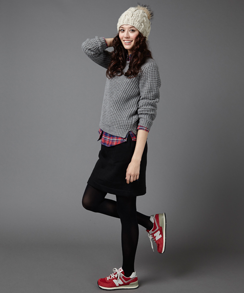 NEW BALANCE（ニューバランス）の「NET限定[ニューバランス]new balance ML574 スニーカー（スニーカー・レディース・グレー/ネイビー/レッド・25cm/24.5cm/24cm/23cm/23.5cm/22.5cm）」の4枚目の写真