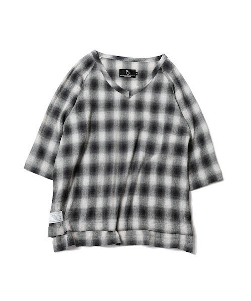 VIRGOwearworks(ヴァルゴウェアワークス)の「PULLOVER CHECK SHIRTS(シャツ/ブラウス)」|ブラック