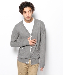 Ｍen メランジコットンVネックニットカーディガン