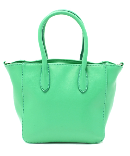 PLST（プラステ）の「2WAYジッパー付フェイクレザーミニトートバッグ（トートバッグ・レディース・サンドグレー/グリーン/ネイビー/コーラル・FREE）」の6枚目の写真