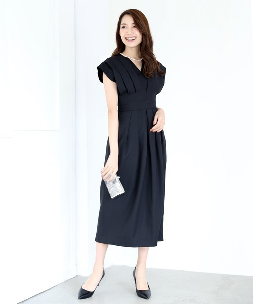 セール タック入 ミモレ丈ワンピース ドレス Dress Lab ドレスラボ のファッション通販 Zozotown