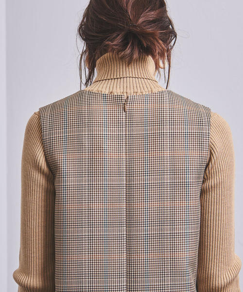 UNITED ARROWS（ユナイテッドアローズ）の「UWSC W/P ジャンパースカート†（ジャンパースカート・レディース・ベージュ/ネイビー・36/38）」の15枚目の写真