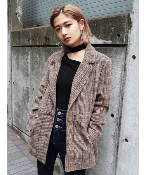 EMODA（エモダ）の「スウィッチングシングルジャケット（テーラードジャケット・レディース・ブラック/その他/その他1・FREE）」の4枚目の写真