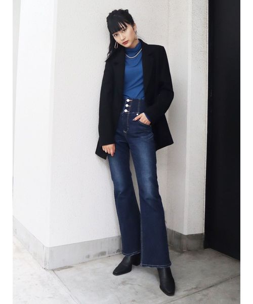 EMODA（エモダ）の「スウィッチングシングルジャケット（テーラードジャケット・レディース・ブラック/その他/その他1・FREE）」の12枚目の写真