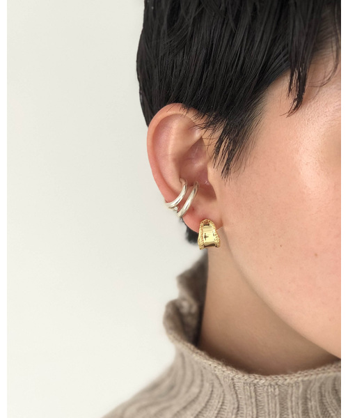 TODAYFUL（トゥデイフル）の「カッティングミニフープピアス（ピアス（両耳用）・レディース・シルバー/ゴールド・FREE）」の3枚目の写真