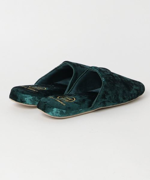 PUEBCO（プエブコ）の「VELVET SLIPPER（ルームシューズ/スリッパ・メンズ・ネイビー/グリーン/シルバー系その他・SMALL/LARGE）」の7枚目の写真