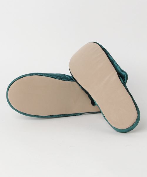 PUEBCO（プエブコ）の「VELVET SLIPPER（ルームシューズ/スリッパ・メンズ・ネイビー/グリーン/シルバー系その他・SMALL/LARGE）」の8枚目の写真