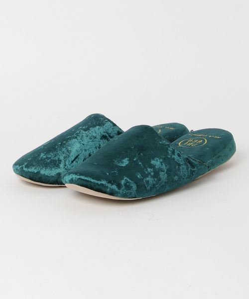 PUEBCO（プエブコ）の「VELVET SLIPPER（ルームシューズ/スリッパ・メンズ・ネイビー/グリーン/シルバー系その他・SMALL/LARGE）」の10枚目の写真