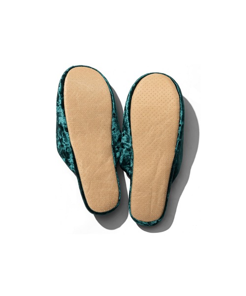 PUEBCO（プエブコ）の「VELVET SLIPPER（ルームシューズ/スリッパ・メンズ・ネイビー/グリーン/シルバー系その他・SMALL/LARGE）」の11枚目の写真