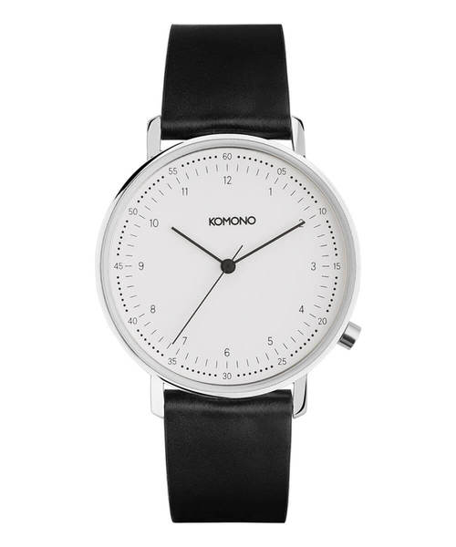 KOMONO.（コモノ）の「「KOMONO　コモノ」腕時計 ルイス　レザーベルト（アナログ腕時計・メンズ・ブラック×ホワイト/ブラウン系その他/ベージュ系その他/レッド系その他/ブラウン系その他3/ブラウン系その他4/ブラック×シルバー/ブラック×ブルー/ベージュ×ブラック/ブラウン系その他2・FREE）」の2枚目の写真