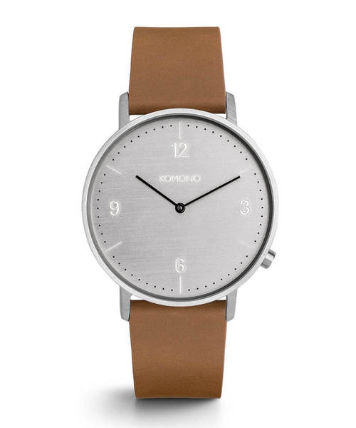 KOMONO.（コモノ）の「「KOMONO　コモノ」腕時計 ルイス　レザーベルト（アナログ腕時計・メンズ・ブラック×ホワイト/ブラウン系その他/ベージュ系その他/レッド系その他/ブラウン系その他3/ブラウン系その他4/ブラック×シルバー/ブラック×ブルー/ベージュ×ブラック/ブラウン系その他2・FREE）」の8枚目の写真