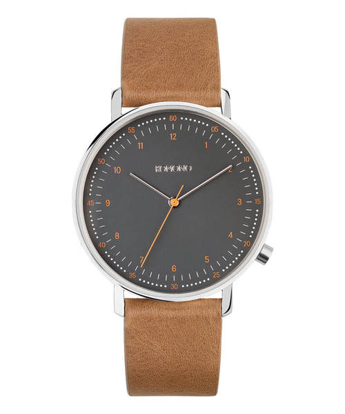 KOMONO.（コモノ）の「「KOMONO　コモノ」腕時計 ルイス　レザーベルト（アナログ腕時計・メンズ・ブラック×ホワイト/ブラウン系その他/ベージュ系その他/レッド系その他/ブラウン系その他3/ブラウン系その他4/ブラック×シルバー/ブラック×ブルー/ベージュ×ブラック/ブラウン系その他2・FREE）」の6枚目の写真