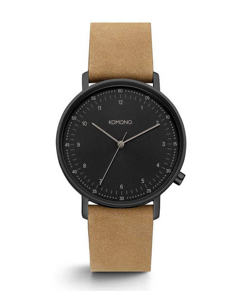 KOMONO.（コモノ）の「「KOMONO　コモノ」腕時計 ルイス　レザーベルト（アナログ腕時計・メンズ・ブラック×ホワイト/ブラウン系その他/ベージュ系その他/レッド系その他/ブラウン系その他3/ブラウン系その他4/ブラック×シルバー/ブラック×ブルー/ベージュ×ブラック/ブラウン系その他2・FREE）」の9枚目の写真