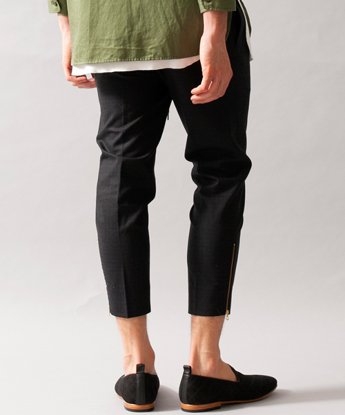 MONKEY TIME（モンキータイム）の「MT ∴ ジップ イージー スラックス/パンツ  ◆（スラックス・メンズ・ブラック・MEDIUM/SMALL/X-LARGE/LARGE）」の4枚目の写真