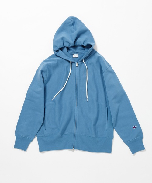 Champion（チャンピオン）の「REVERSE WEAVE ZIP HOODED SWEATSHIRT（パーカー・レディース・ブラック/グレー/キャメル/ブルー・1）」の4枚目の写真