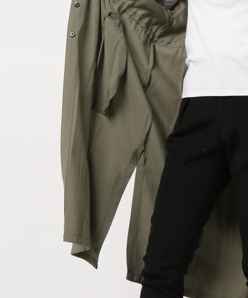 rps（アールピーエス）の「ウエストドロストガウンコート（その他アウター・レディース・ブルー/ベージュ/ライトカーキ・M）」の11枚目の写真