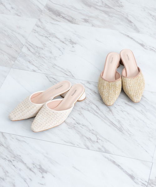 VANNIE U（ヴァニーユー）の「メッシュミュール（サンダル・レディース・ベージュ/ナチュラル・SMALL/MEDIUM/LARGE）」の18枚目の写真