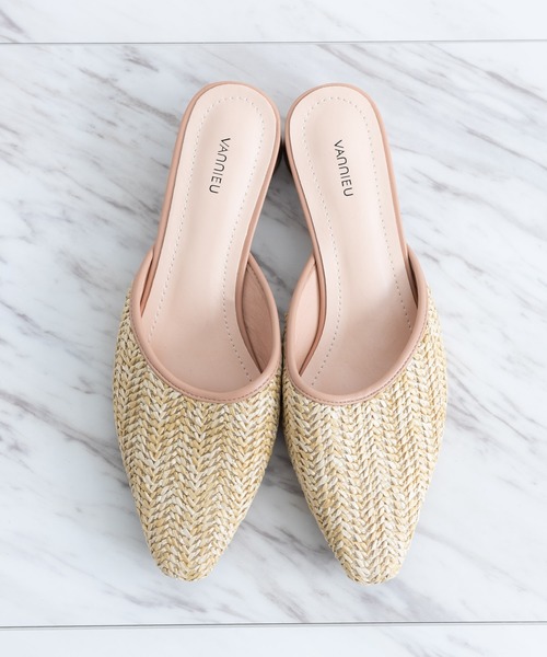 VANNIE U（ヴァニーユー）の「メッシュミュール（サンダル・レディース・ベージュ/ナチュラル・SMALL/MEDIUM/LARGE）」の5枚目の写真