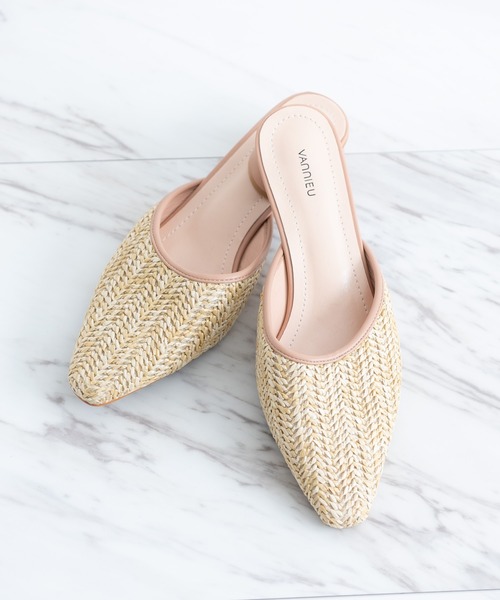 VANNIE U（ヴァニーユー）の「メッシュミュール（サンダル・レディース・ベージュ/ナチュラル・SMALL/MEDIUM/LARGE）」の9枚目の写真