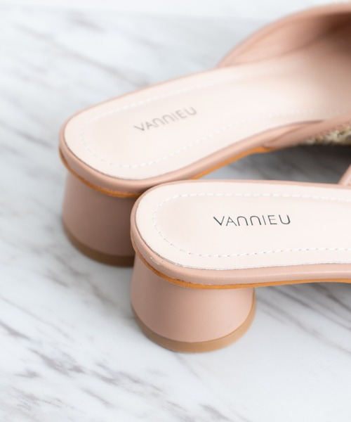 VANNIE U（ヴァニーユー）の「メッシュミュール（サンダル・レディース・ベージュ/ナチュラル・SMALL/MEDIUM/LARGE）」の10枚目の写真