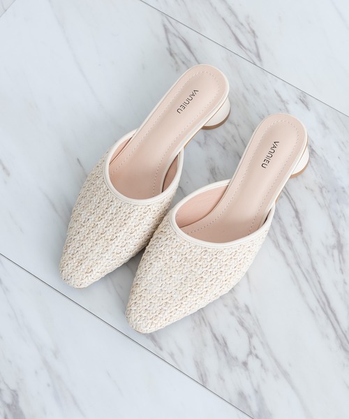 VANNIE U（ヴァニーユー）の「メッシュミュール（サンダル・レディース・ベージュ/ナチュラル・SMALL/MEDIUM/LARGE）」の6枚目の写真