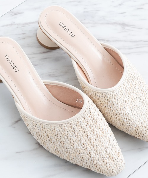 VANNIE U（ヴァニーユー）の「メッシュミュール（サンダル・レディース・ベージュ/ナチュラル・SMALL/MEDIUM/LARGE）」の12枚目の写真