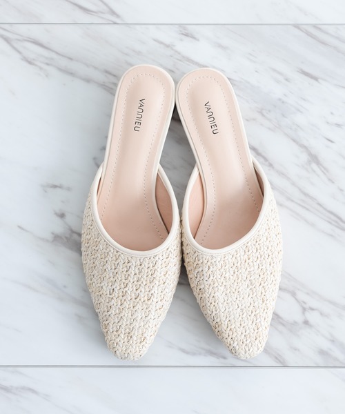 VANNIE U（ヴァニーユー）の「メッシュミュール（サンダル・レディース・ベージュ/ナチュラル・SMALL/MEDIUM/LARGE）」の13枚目の写真