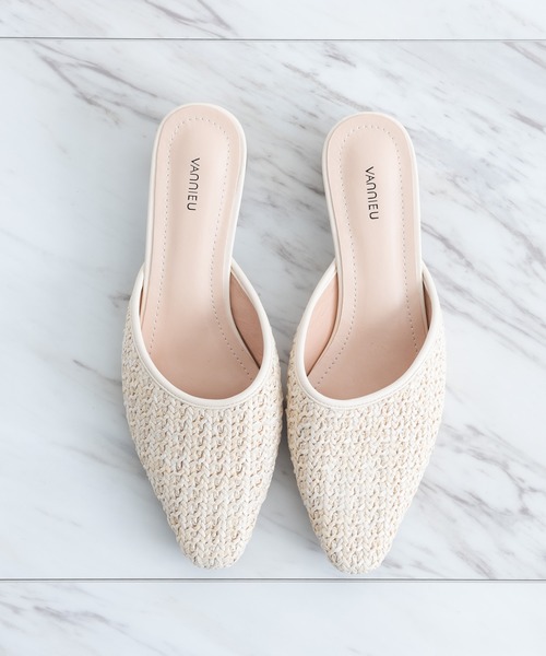 VANNIE U（ヴァニーユー）の「メッシュミュール（サンダル・レディース・ベージュ/ナチュラル・SMALL/MEDIUM/LARGE）」の19枚目の写真