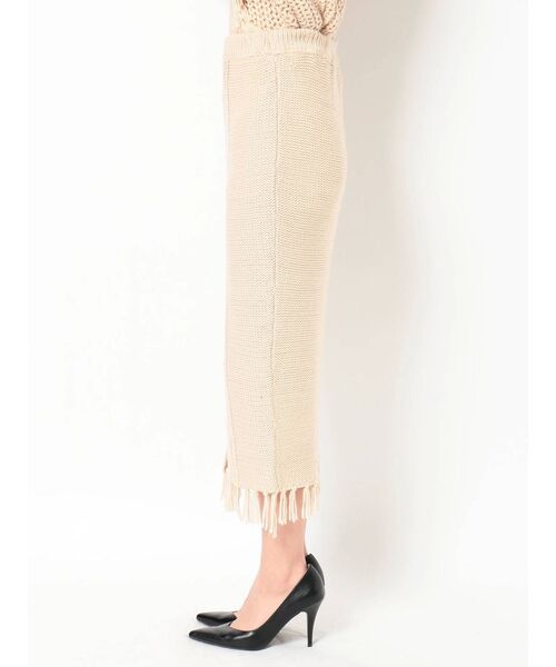 RESEXXY（リゼクシー）の「ケーブルニットスカート【セットアップ着用可能】（スカート・レディース・ブラック/ベージュ/ブラウン・FREE）」の10枚目の写真