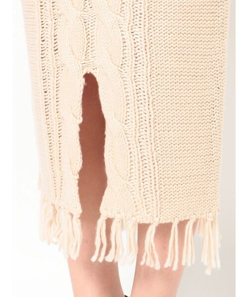 RESEXXY（リゼクシー）の「ケーブルニットスカート【セットアップ着用可能】（スカート・レディース・ブラック/ベージュ/ブラウン・FREE）」の18枚目の写真