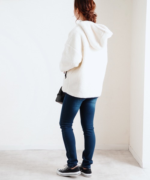 セール】【Fizz/フィズ】 フード付き ハイネック両面ボア