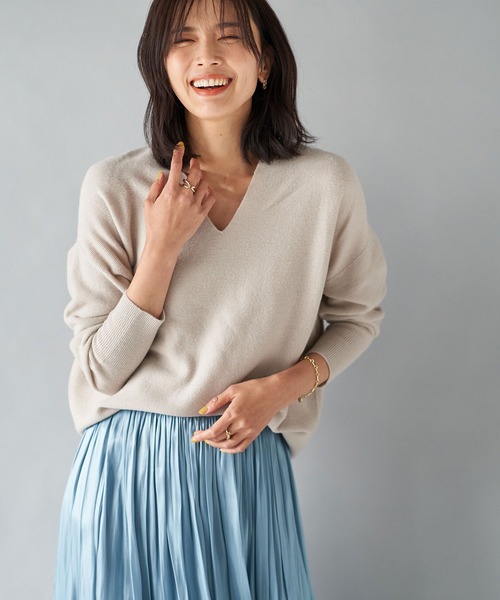 makkoさん専用 美品！リヴドロワ★ウール１００NEWバックボリュームニット 人気アイテムがリニューアル！】ウール100NEWバックボリューム