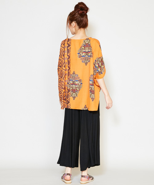 チャイハネ（チャイハネ）の「【チャイハネ】シンプルワイドパンツ（その他パンツ・レディース・ブラック/ブラウン/ターコイズブルー/カーキ/グリーン/ワイン/ネイビー・FREE）」の20枚目の写真