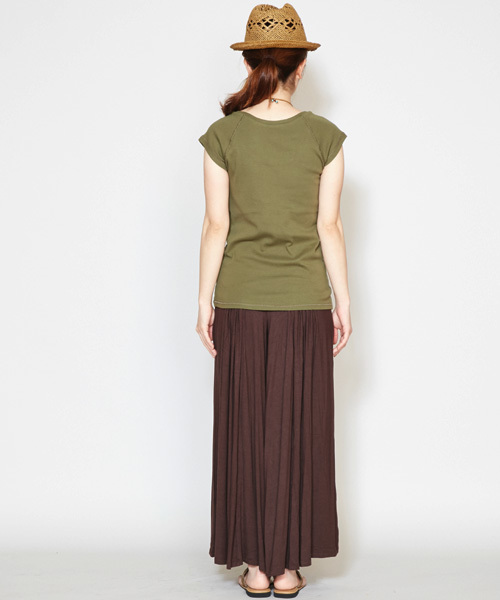 チャイハネ（チャイハネ）の「【チャイハネ】シンプルワイドパンツ（その他パンツ・レディース・ブラック/ブラウン/ターコイズブルー/カーキ/グリーン/ワイン/ネイビー・FREE）」の22枚目の写真