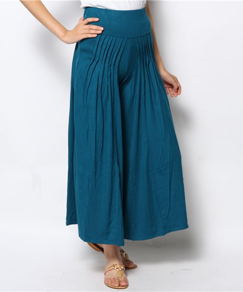 チャイハネ（チャイハネ）の「【チャイハネ】シンプルワイドパンツ（その他パンツ・レディース・ブラック/ブラウン/ターコイズブルー/カーキ/グリーン/ワイン/ネイビー・FREE）」の6枚目の写真