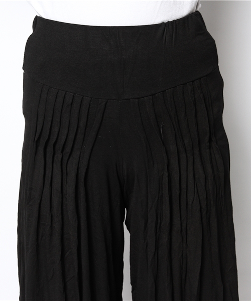 チャイハネ（チャイハネ）の「【チャイハネ】シンプルワイドパンツ（その他パンツ・レディース・ブラック/ブラウン/ターコイズブルー/カーキ/グリーン/ワイン/ネイビー・FREE）」の10枚目の写真