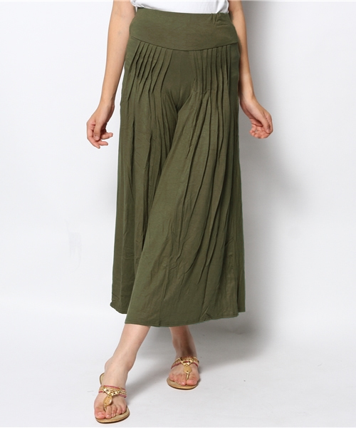 チャイハネ（チャイハネ）の「【チャイハネ】シンプルワイドパンツ（その他パンツ・レディース・ブラック/ブラウン/ターコイズブルー/カーキ/グリーン/ワイン/ネイビー・FREE）」の15枚目の写真