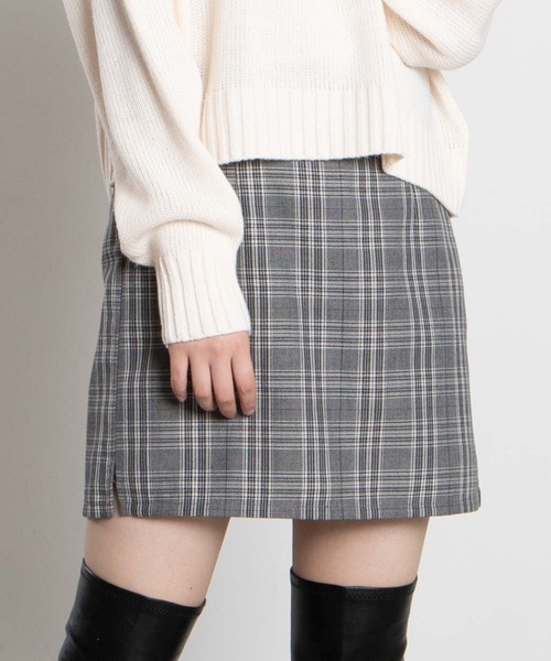 WEGO（ウィゴー）の「WEGO/アソートタイトミニスカパン（スカート・レディース・グレー系その他2/ブラック系その他2/グリーン系その他/ブラック/パープル系その他2・LARGE/SMALL/MEDIUM/X-SMALL）」の4枚目の写真