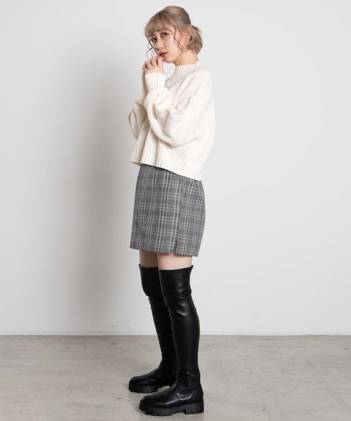 WEGO（ウィゴー）の「WEGO/アソートタイトミニスカパン（スカート・レディース・グレー系その他2/ブラック系その他2/グリーン系その他/ブラック/パープル系その他2・LARGE/SMALL/MEDIUM/X-SMALL）」の16枚目の写真