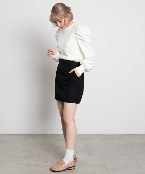 WEGO（ウィゴー）の「WEGO/アソートタイトミニスカパン（スカート・レディース・グレー系その他2/ブラック系その他2/グリーン系その他/ブラック/パープル系その他2・LARGE/SMALL/MEDIUM/X-SMALL）」の8枚目の写真