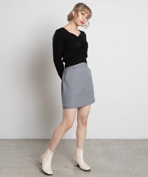 WEGO（ウィゴー）の「WEGO/アソートタイトミニスカパン（スカート・レディース・グレー系その他2/ブラック系その他2/グリーン系その他/ブラック/パープル系その他2・LARGE/SMALL/MEDIUM/X-SMALL）」の11枚目の写真