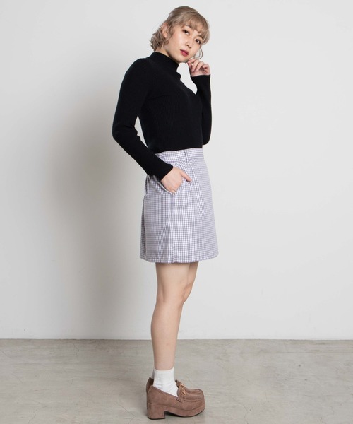 WEGO（ウィゴー）の「WEGO/アソートタイトミニスカパン（スカート・レディース・グレー系その他2/ブラック系その他2/グリーン系その他/ブラック/パープル系その他2・LARGE/SMALL/MEDIUM/X-SMALL）」の22枚目の写真