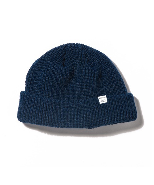 坩堝(ルツボ)の「【坩堝】6PANEL BEANIE / 【ルツボ】6パネル ビーニー オーバーライド(ニットキャップ/ビーニー・メンズ・ブラック/グレー/オリーブ/ネイビー/マスタード/サーモンピンク・ONE SIZE)」の5枚目の写真