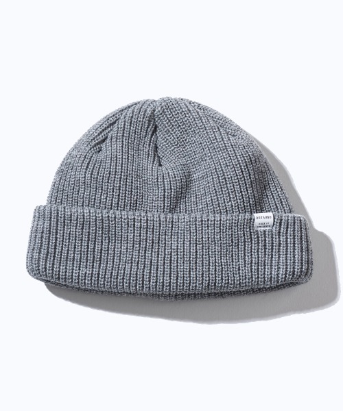 坩堝(ルツボ)の「【坩堝】6PANEL BEANIE / 【ルツボ】6パネル ビーニー オーバーライド(ニットキャップ/ビーニー・メンズ・ブラック/グレー/オリーブ/ネイビー/マスタード/サーモンピンク・ONE SIZE)」の4枚目の写真