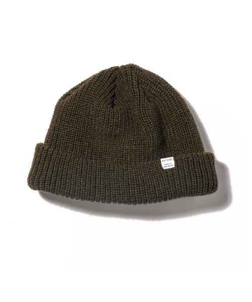 坩堝(ルツボ)の「【坩堝】6PANEL BEANIE / 【ルツボ】6パネル ビーニー オーバーライド(ニットキャップ/ビーニー・メンズ・ブラック/グレー/オリーブ/ネイビー/マスタード/サーモンピンク・ONE SIZE)」の1枚目の写真