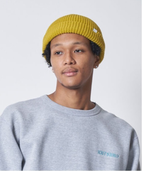 坩堝(ルツボ)の「【坩堝】6PANEL BEANIE / 【ルツボ】6パネル ビーニー オーバーライド(ニットキャップ/ビーニー・メンズ・ブラック/グレー/オリーブ/ネイビー/マスタード/サーモンピンク・ONE SIZE)」の15枚目の写真