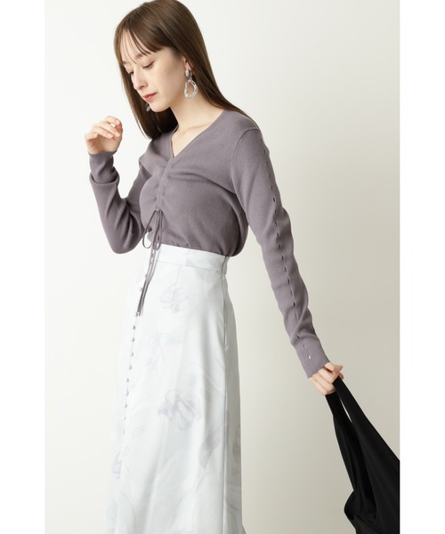 JILL STUART（ジルスチュアート）の「◆サスキアリブニット（ニット/セーター・レディース・パープル/グレー/ライトグリーン・FREE）」の10枚目の写真