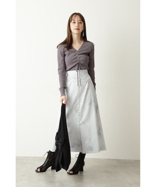 JILL STUART（ジルスチュアート）の「◆サスキアリブニット（ニット/セーター・レディース・パープル/グレー/ライトグリーン・FREE）」の7枚目の写真