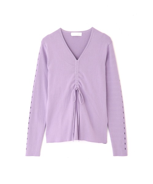 JILL STUART（ジルスチュアート）の「◆サスキアリブニット（ニット/セーター・レディース・パープル/グレー/ライトグリーン・FREE）」の22枚目の写真